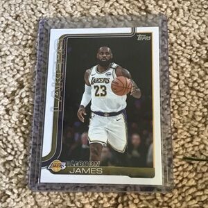 Topps Basketball Card with Gold and White Accents